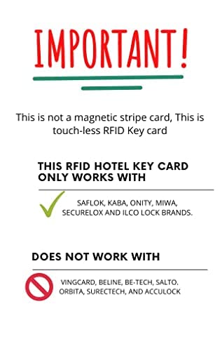 INNTECH 13.56MHZ MIFARE Classic 1K RFID Cards Blank Hotel Keycard Dormakaba, Saflok, Onity,Miwa & Securelox(Pack of 200) - Image 5